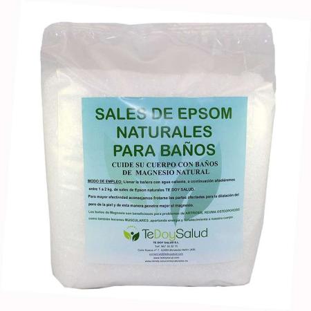 Sales Epsom (Magnesio) Naturales Para Baño 4Kg