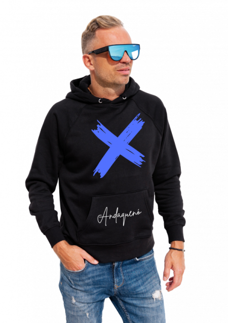 Hoodie Negro Unisex ANDAQUENO - Ref: 12456