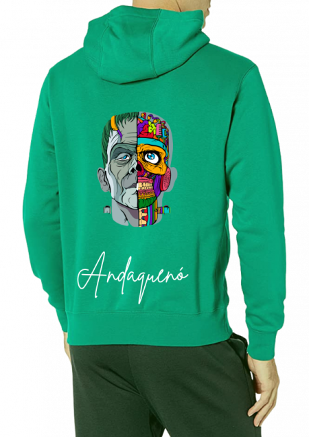 Hoodie Verde Unisex ANDAQUENO - Ref: 13859