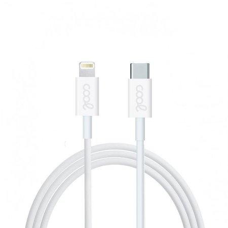 Cable USB Compatible COOL Universal TIPO-C a Lightning (1.2 metros) Blanco