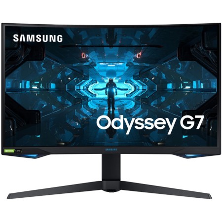 Monitor qled 27pulgadas samsung odyssey g7 lc27g75tqsrxen curvo - dp - hdmi - 240hz - g - sync - 1ms - vesa 100 x 100