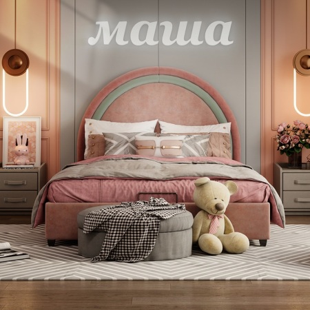 Cama de Tela Moderna para Niñas - CA-M-36