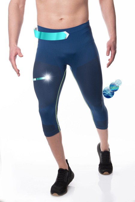 Malla capri deportivo con polipropileno, Daiky-Azul-L/XL(42-46)