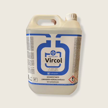 Limpiador superficies desinfectante hidroalcohólico bactericida y viricida. VIRCOL