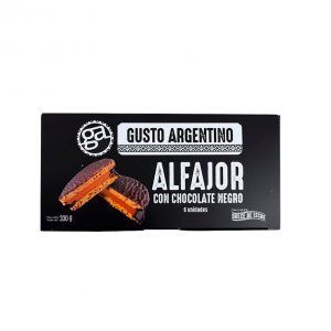 Alfajor Gusto Argentino x 6 con chocolate negro