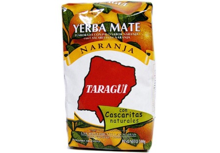 Yerba Mate Taragüí con cascaritas de Naranja 500gr