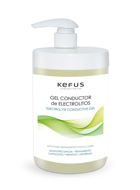 Gel Conductor Electrolitos Kefus para Radiofrecuencia (1000 ml)