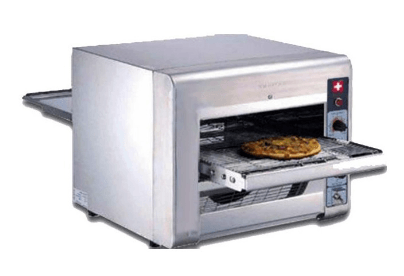 Horno de cinta para pan o pizzas.