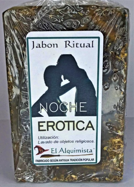 JABON  NOCHE EROTICA con hierbas y aceites hecho a mano. 100g.