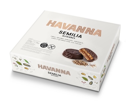 Alfajores Havanna Semilia Sin Gluten (4 unidades)