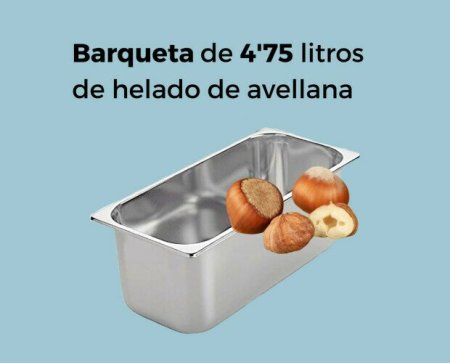 Barqueta 4,75 litros avellanas