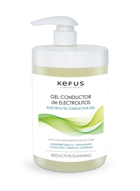 Gel Conductor Reductor Electrolitos Kefus para Radiofrecuencia (1000 ml)