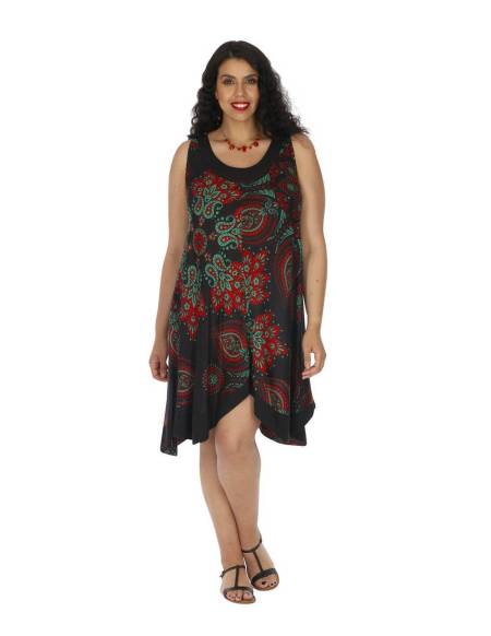 Vestido Desigual Tallas Grandes - ROP0165B