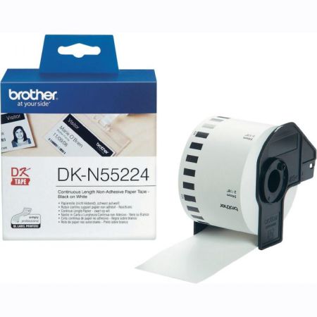 Cinta de papel continuo Brother DKN55224, 54 mm, 30,48 m