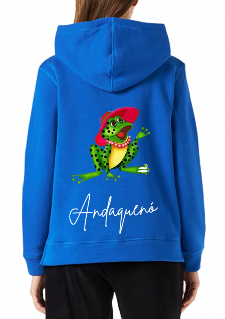 Hoodie Azul Unisex ANDAQUENO - Ref: 13578