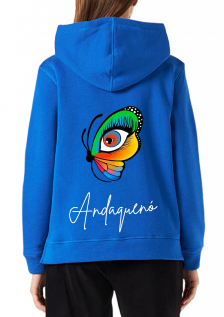 Hoodie Azul Unisex ANDAQUENO - Ref: 13620