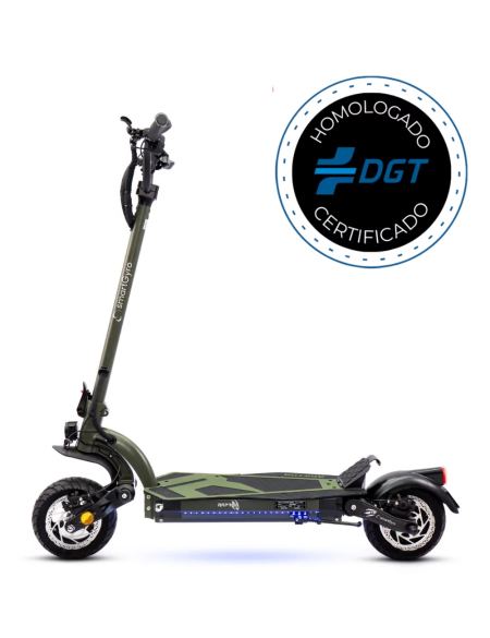 Patinete eléctrico SMARTGYRO RAPTOR ARMY 18Ah Homologado DGT