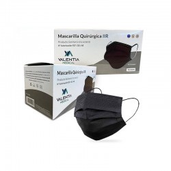 Caja Mascarilla Quirúrgica Negra (40 uds)