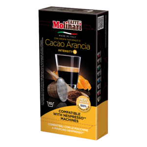 Con CACAO ARANCIA sistema macchine NESPRESSO®*