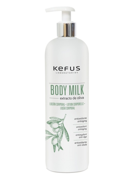 Loción Corporal Body Milk Extracto de Oliva Kefus (500 ml)