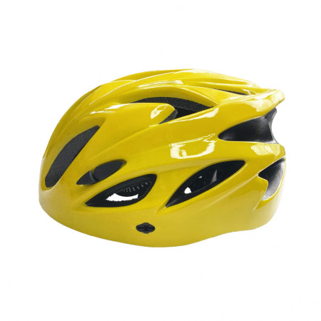 Casco Amarillo con Luz de Seguridad para Bicicleta/Patinete