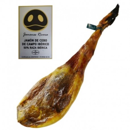 Jamón de Cebo de Campo Ibérico 50% raza Ibérica Rivera