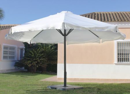 SAMSON/HEVEA-500% PARASOL ALUMINIO +4 LOSAS CON BASE CRUZ