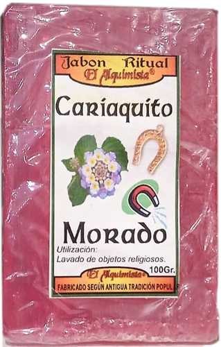 JABON CARIAQUITO MORADO  hecho a mano 100g.