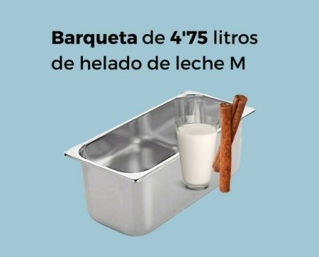 Barqueta 4,75 litros leche merengada