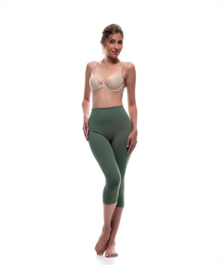 Legging capri con fibra Emana, 200 den. Noah-Militar-M (38-40)