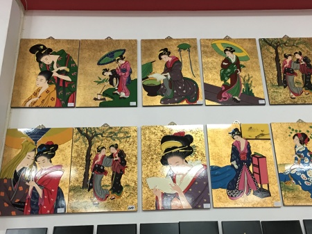 DECORACION DE LA PARED SEÑORA JAPONESA 50*62