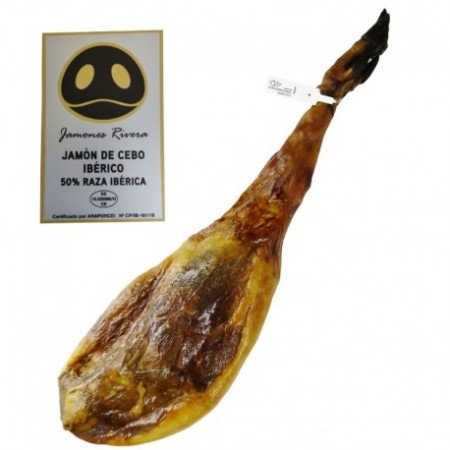 Jamón De Cebo Ibérico 50% Raza ibérica Selección Rivera