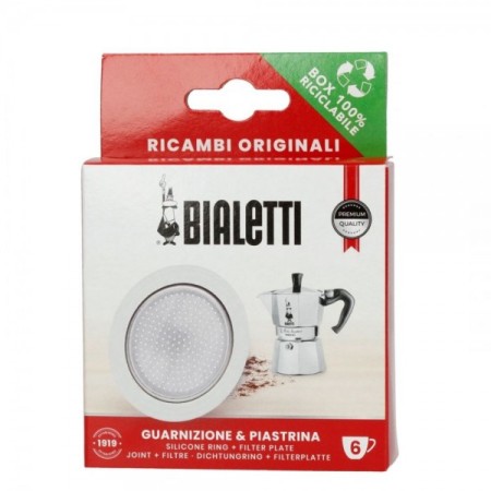 Recambio De Filtro Y Junta De Goma Para Bialetti 6 Tazas