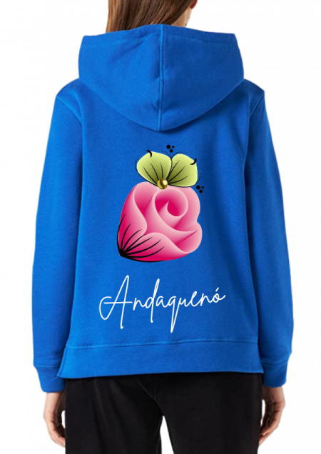 Hoodie Azul Unisex ANDAQUENO - Ref: 13585