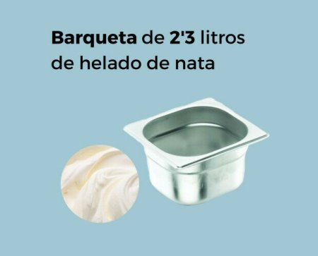 Barqueta 2,5 litros nata