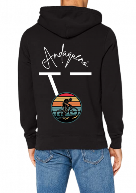 Hoodie Negro Unisex ANDAQUENO - Ref: 6999