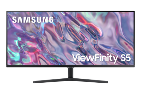 Monitor led 34pulgadas samsung viewfinity s5 ls34c500gauxen va - uwqhd - dp - hdmi - 100hz - 5ms - vesa 100 x 100