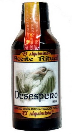 ACEITE DESESPERO Ritualizado, fabricado en España