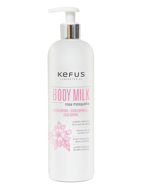 Loción Corporal Body Milk Rosa Mosqueta Kefus (500 ml)