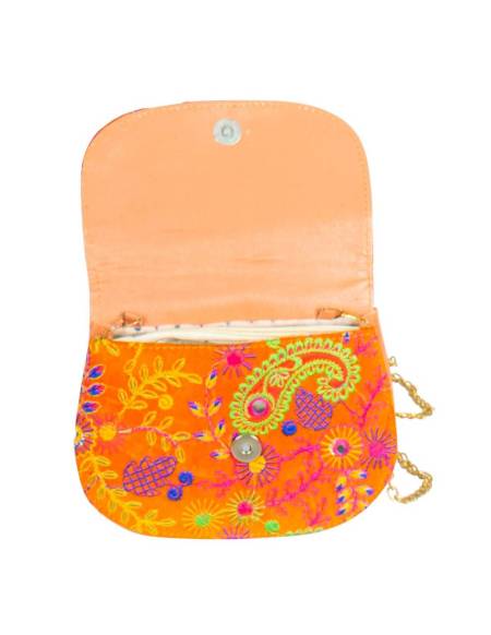 Bolso Naranja Paisley - BFS00027