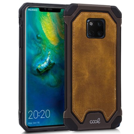 Carcasa COOL para Huawei Mate 20 Pro Hard Tela Marrón