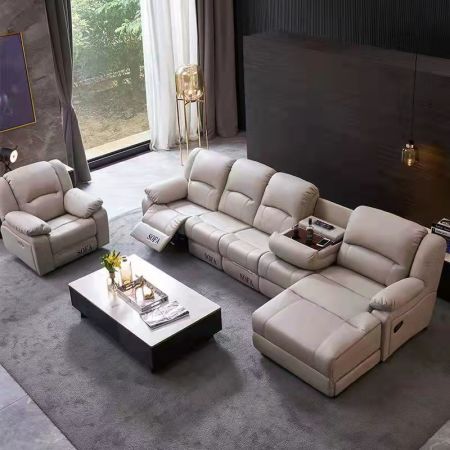 Sofá Eléctrico Multifuncional con Chaise Longue SF-40