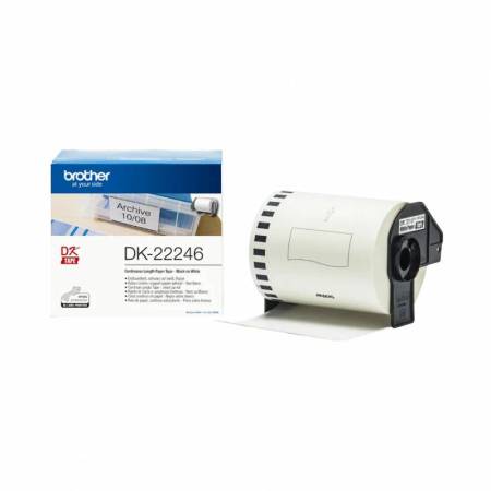 Cinta continua de papel Brother DK22246, 103 mm, 30.48m