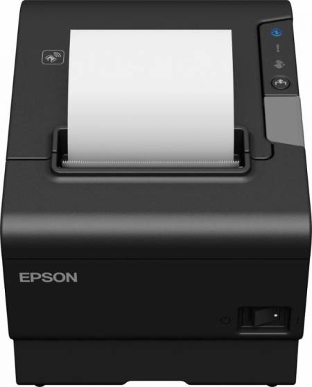 Impresora térmica Epson TM-T88VI, USB, Serie, Ethernet, Bluetooth, cortadora, negra