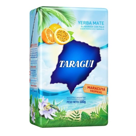 Yerba Mate Taragüí Maracuyá Tropical 500gr