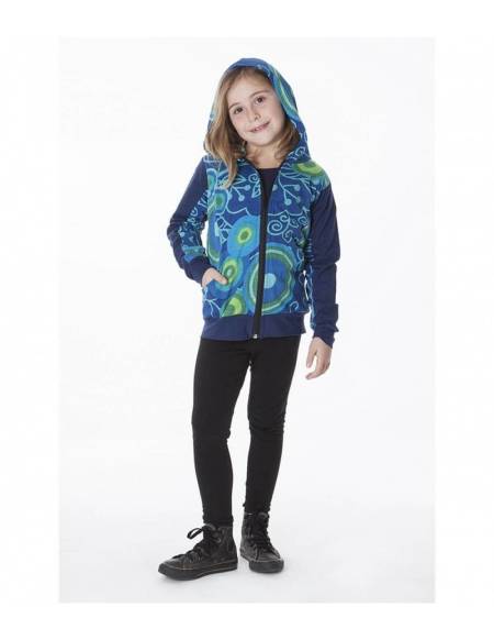 Chaqueta azul círculos - KIDSW505