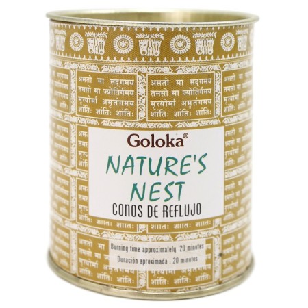 6 Packs 18 conos incienso reflujo Goloka - natures nest