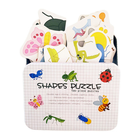 Puzzles múltiples 13 en 1 Insectos 2pcs/puzle