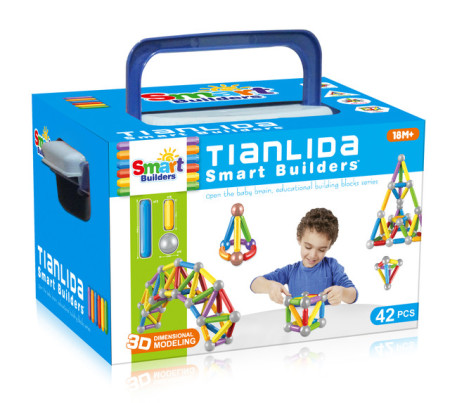 Set de construcción magnético (imanes) 42 pcs