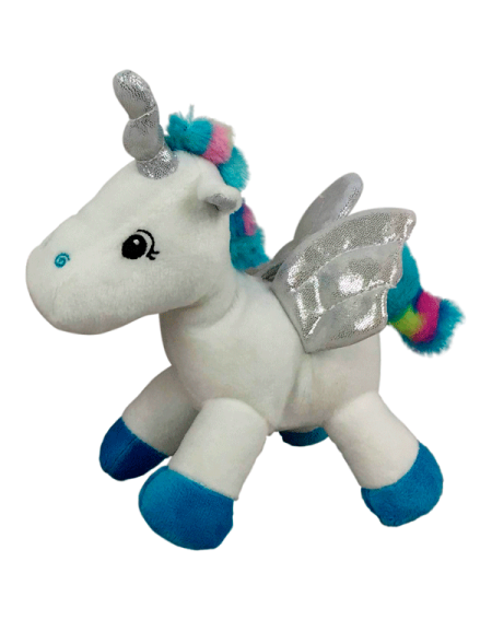 PELUCHE UNICORNIO AZUL